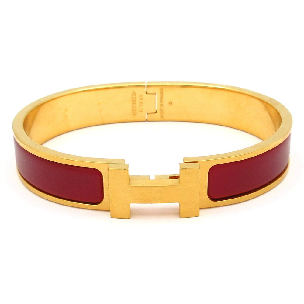 Hermes Clic Hh Gold Bordeaux Hardware #373942H72B